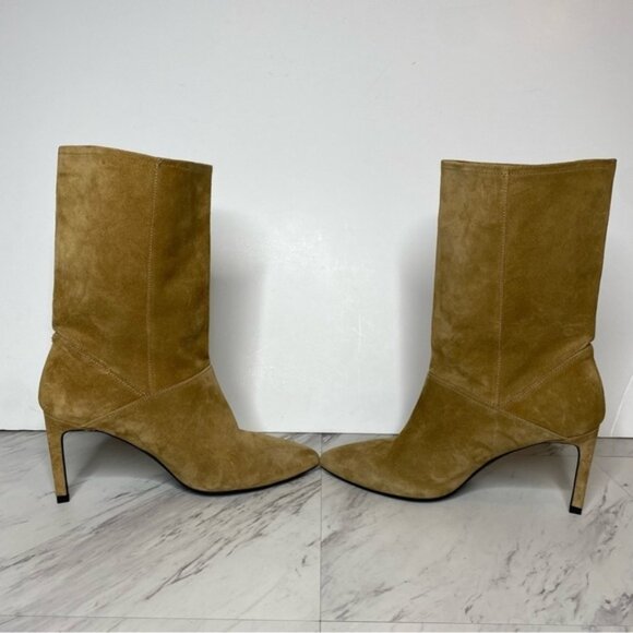 All Saints Orlana Pointed Toe Tan Suede Boot 11 - Picture 5 of 14